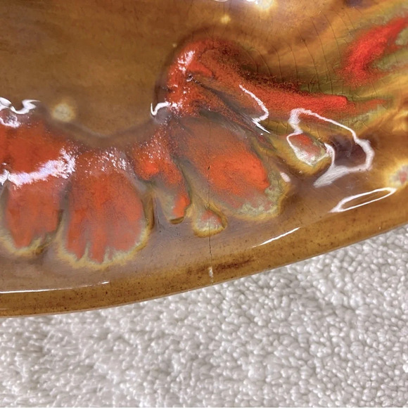 Vintage 1972 MSevrens Canada MCM Ceramic Pottery Art Ashtray Trinket Dish - Picture 11 of 15